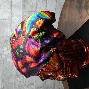 Paisley/Butterfly/Floral Print Slouchy Beanie